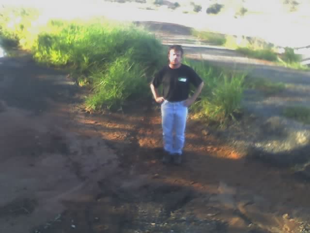 Im standing where the big sucker LANDED and then hit the other side... Thats where the mud and grass came from