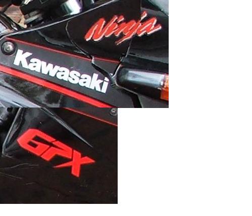 lettering from my fairing ,