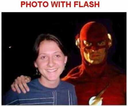 With flash