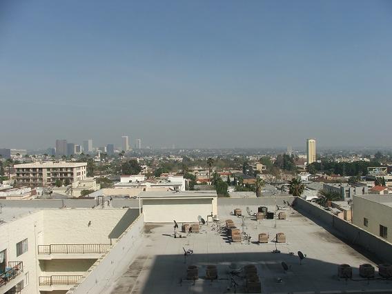 the view from the hotel room
