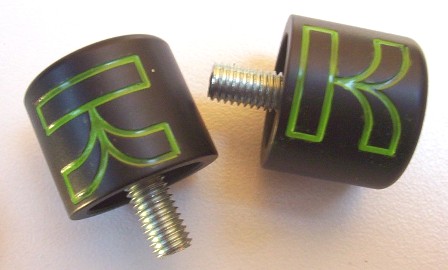 Kwaka bar ends black n green3.jpg