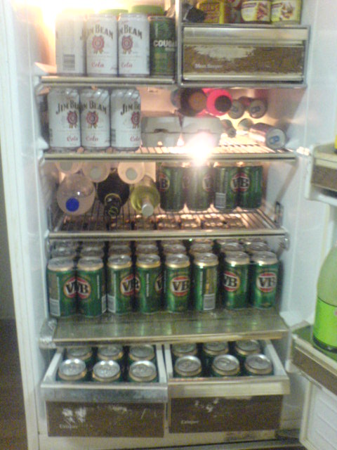 stace and greggys fridge...