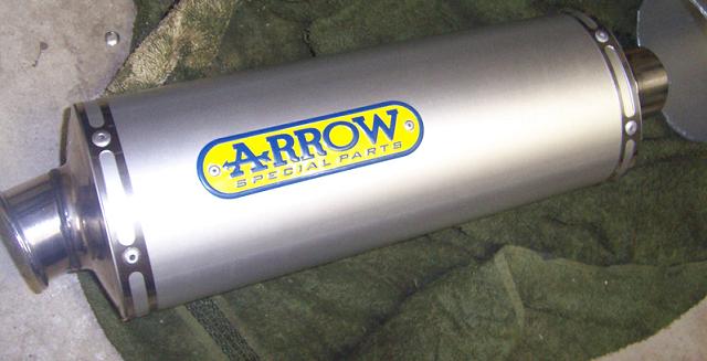 Arrow slip-on, after 100mm cut down
