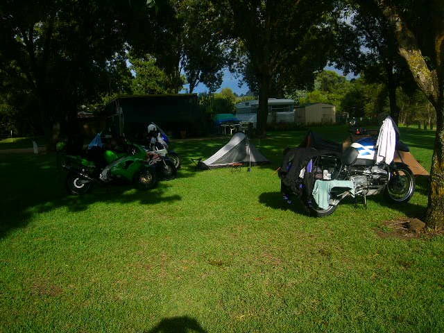 First night camped at Bruthen