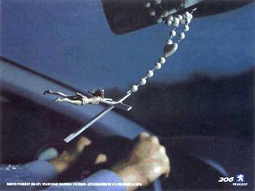 How do you know when a catholic is driving too fast?
