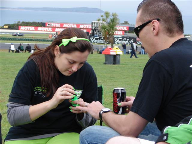 Dave's weekly appointment with his nail beautician