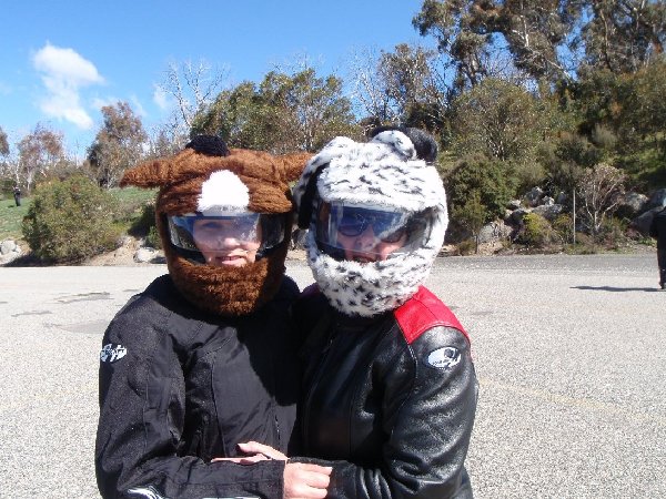 Terrie and Kaz Snowie Ride 2008