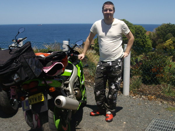 me n the bike... she coped really well :D