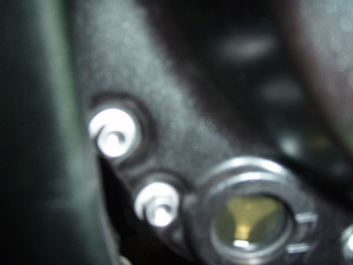 Oil level with bike upright on level ground