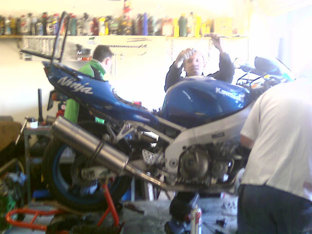 Mick doing some work