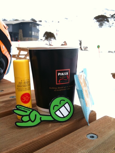 Time for a coffee, bite to eat &amp; some more sun screen