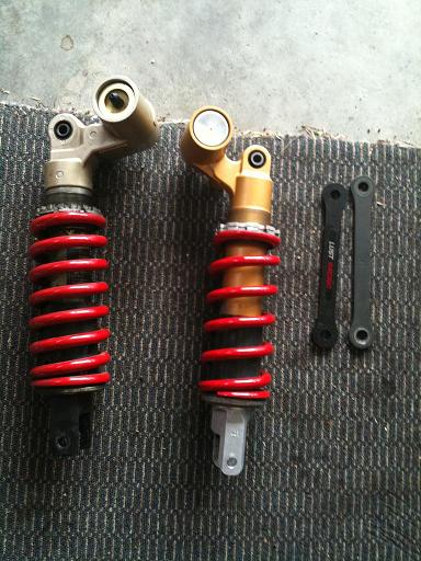 Zed shock a full 1kg heavier than 10