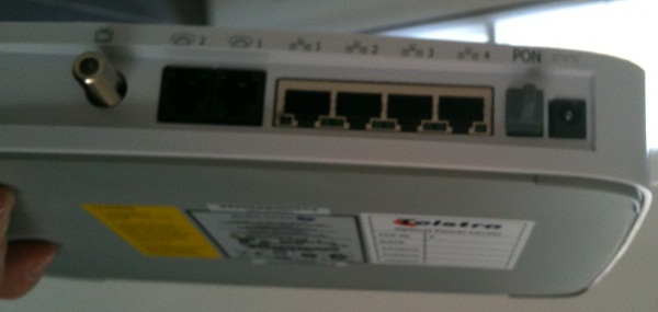 Closeup of ports