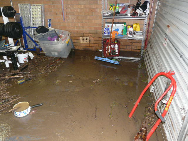 Where the bikes were parked