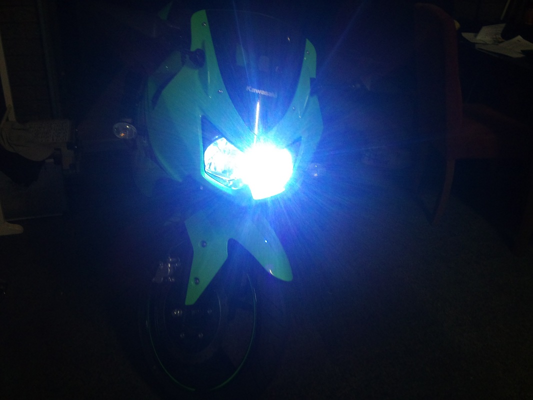 on low beam