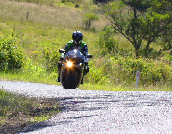 This is the exit of the corner...a right hander follows...and hopefully you can see the crest in the road...dunno how he expected to make it all the way road at the speed he was doing