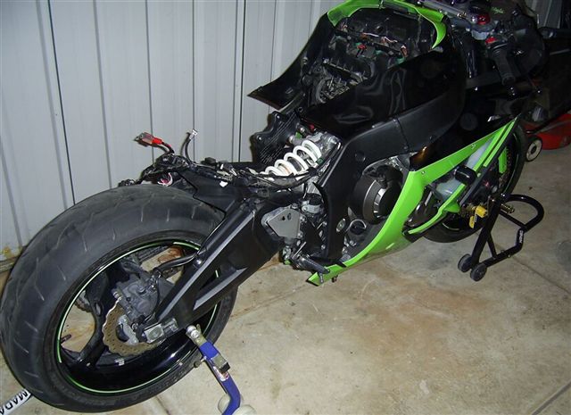 2012 ZX10R Rear End - Lots to do...