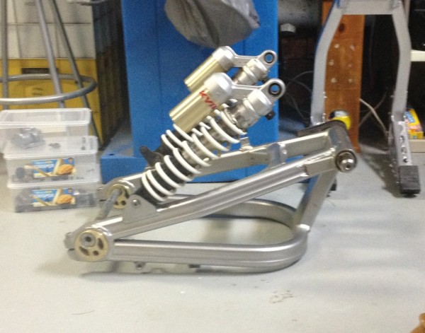 Acquisitions to date include ZRX forks (not shown), swingarm and shocks