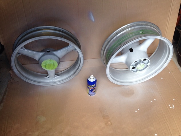 First light coat of white plasti dip