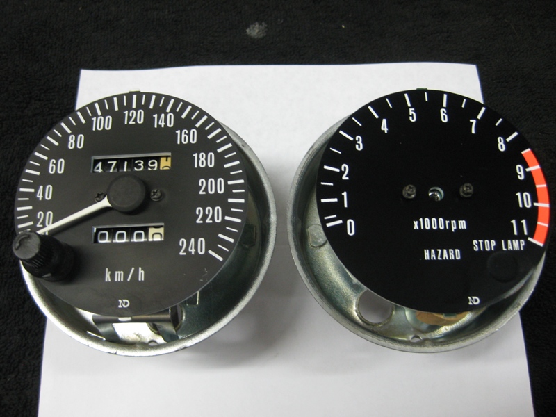 Speedo before and tacho after.JPG