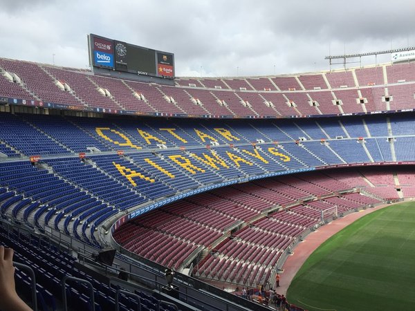 FC Barcelona. Largish stadium, apparently they like soccer here