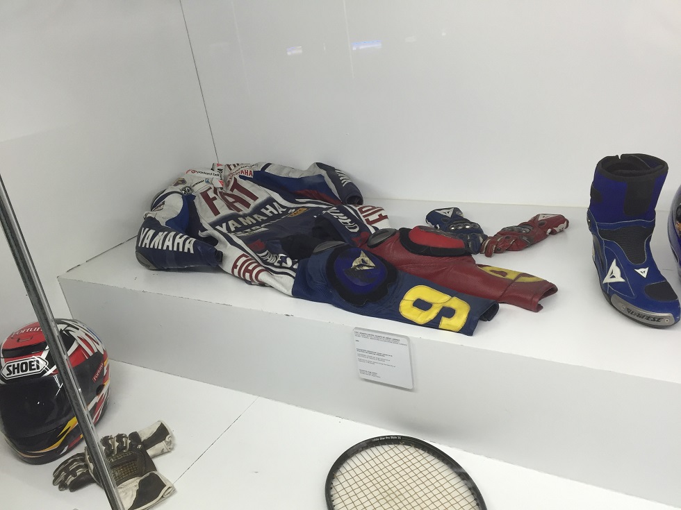 What else do you expect to see at FC Barcelona....Lorenzo's leathers  Crazy Catalans