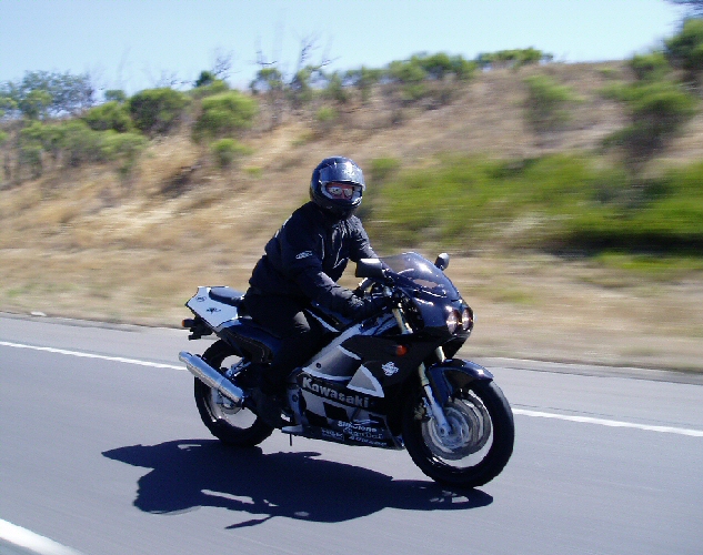 Riding back from Geelong