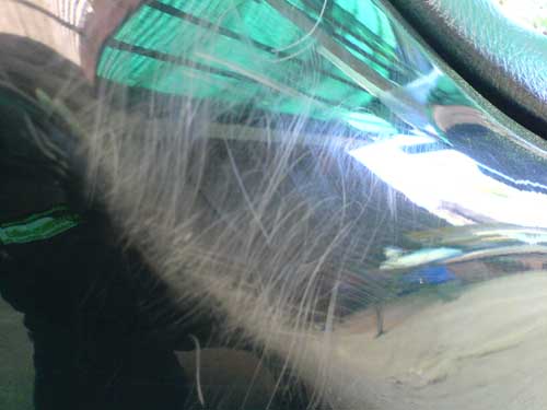Worst of the bodywork - duct tail