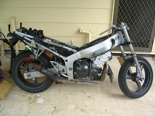 the bike started out as this and a box of bits