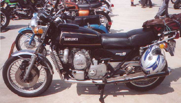 Not many of these around now - A Suzuki rotary, very nice restoration.